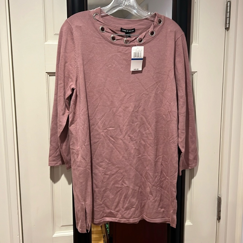 NWTCable & Gauge rose color top SZ xL